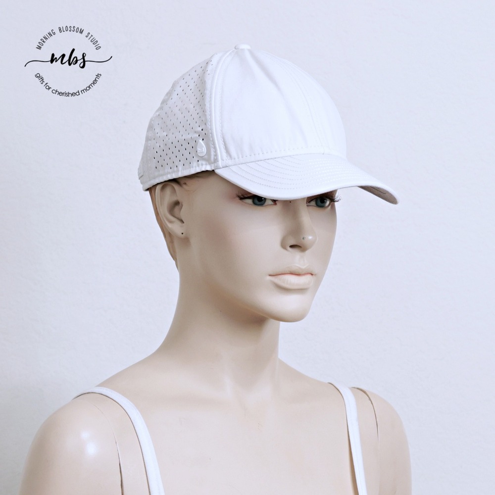 Melin A-Game Hydro Performance Perforated Snapback Baseball Cap White Men OS